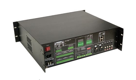 金属EVACの声の避難システム火災警報60HZ 500W 6の地帯のクラスDのアンプ
