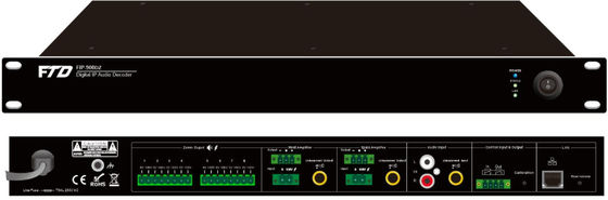 1U高さ8の地帯IPネットワークの可聴周波アダプターAC230V IGMP ARP ICMPの議定書