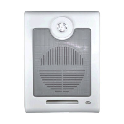 白い屋内公用住所の壁の台紙のスピーカー6Wへの10W 100V