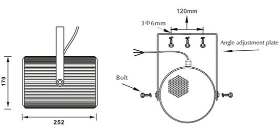 ODMのバックグラウンド・ミュージックの調節可能な二重スピーカーPAの投射のスピーカーの壁の台紙