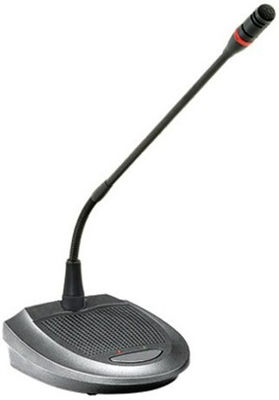 24VDC 3.5mmのイヤホーンの入力が付いている可聴周波ワイヤーで縛られた会議システムのテーブルのマイクロフォンのスピーカー