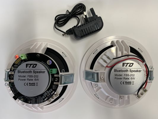 6&quot; 2*6W 1つの活動的な、1の受動の天井のスピーカーが付いている青い歯のスピーカー