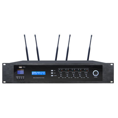 FTD DC12VのレコーダーのMP3プレーヤーが付いている無線会議システムUHFの主幹制御器
