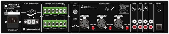 力のミキサーのアンプ6の地帯のbluetoothのスピーカー サポート遠隔マイクロフォン